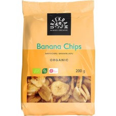 Traškios bananų riekelės, ekologiškos (200g)